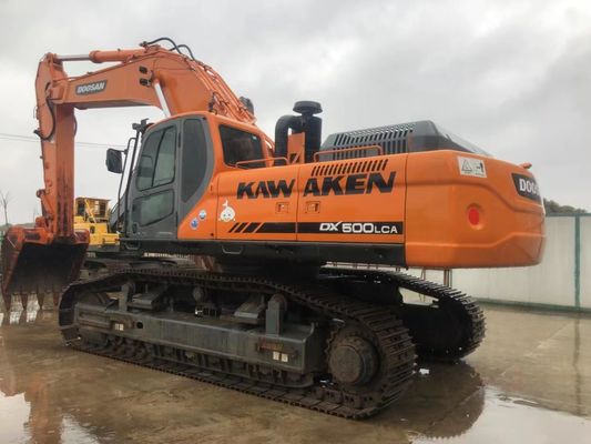 Kullanılmış Doosan DX500LC ekskavatörü, 50 tonluk büyük raylı ekskavatör